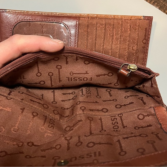 Fossil Vintage Reissue Clutch Wallet Revival Leather - Picture 4 of 13